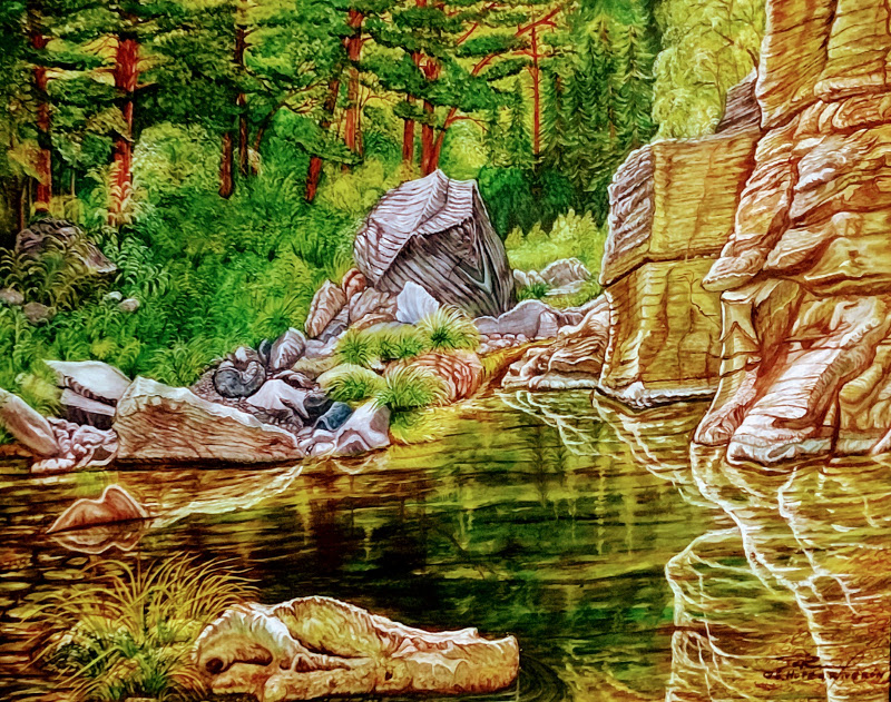 Oak Creek Summer - Oils Art