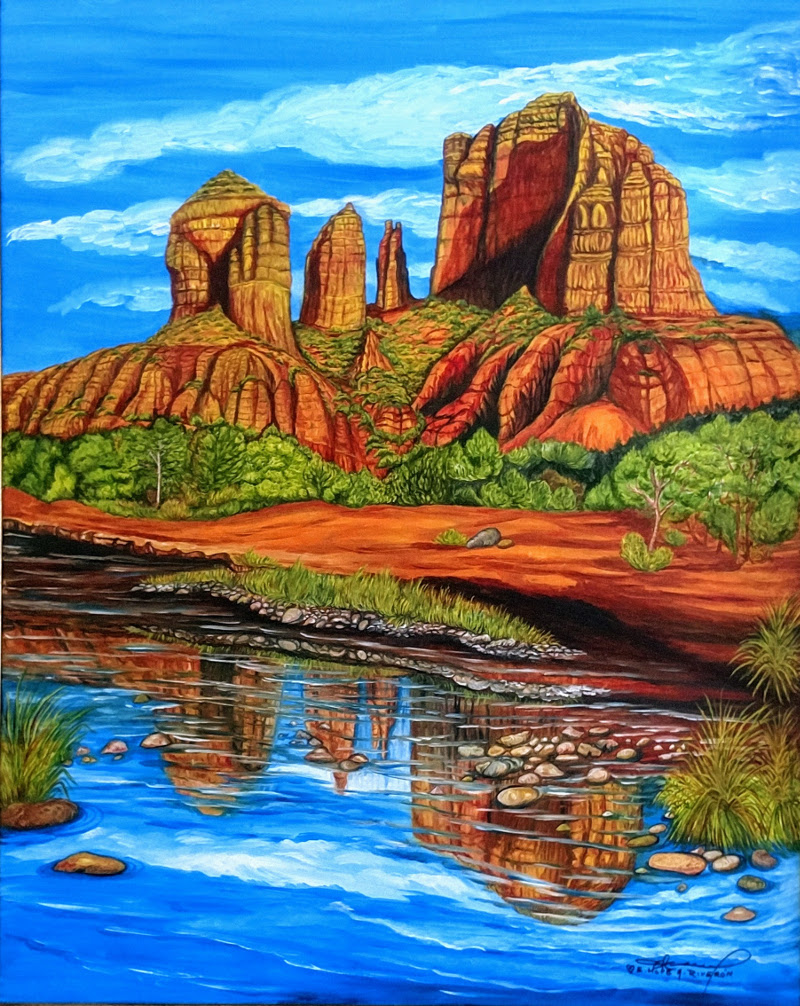 Cathedral Rock Sedona Oil Painting Art