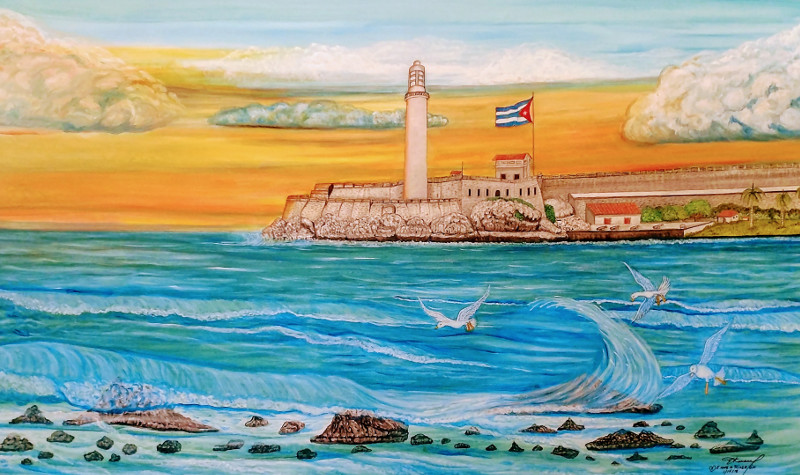 El Morro Fort Cuba - Oils Art Painting