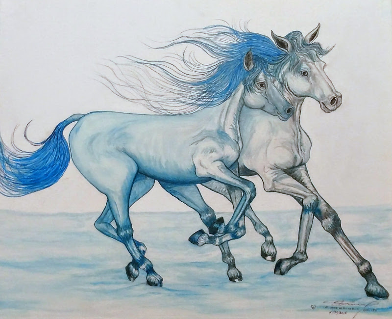 Blue Horses - Art