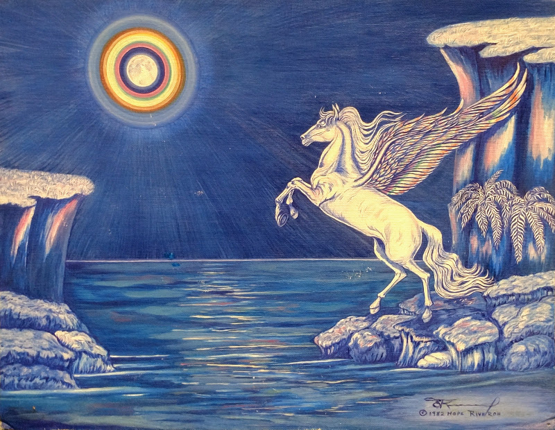 Full Moon with Pegasus - Art